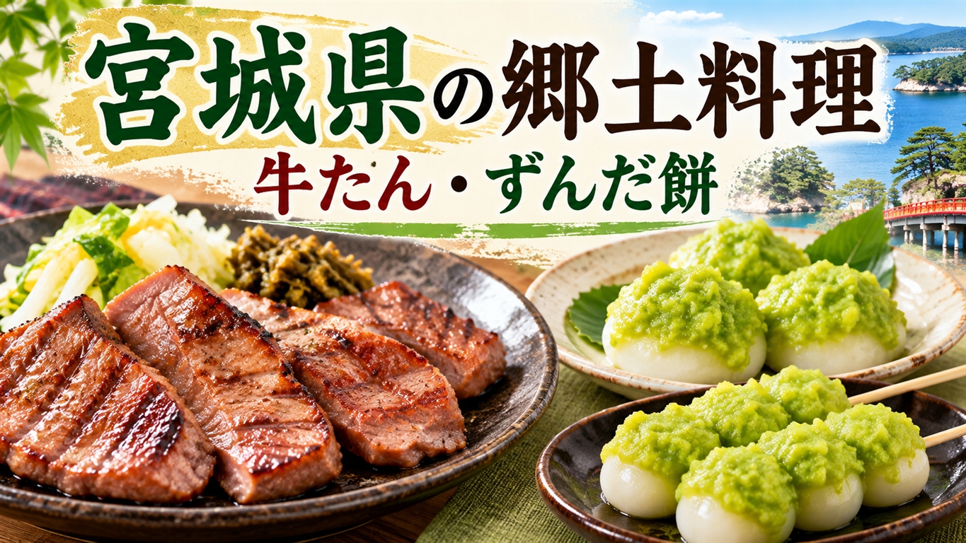 【宮城県の郷土料理】牛たん・ずんだ餅など宮城で味わいたいご当地グルメ