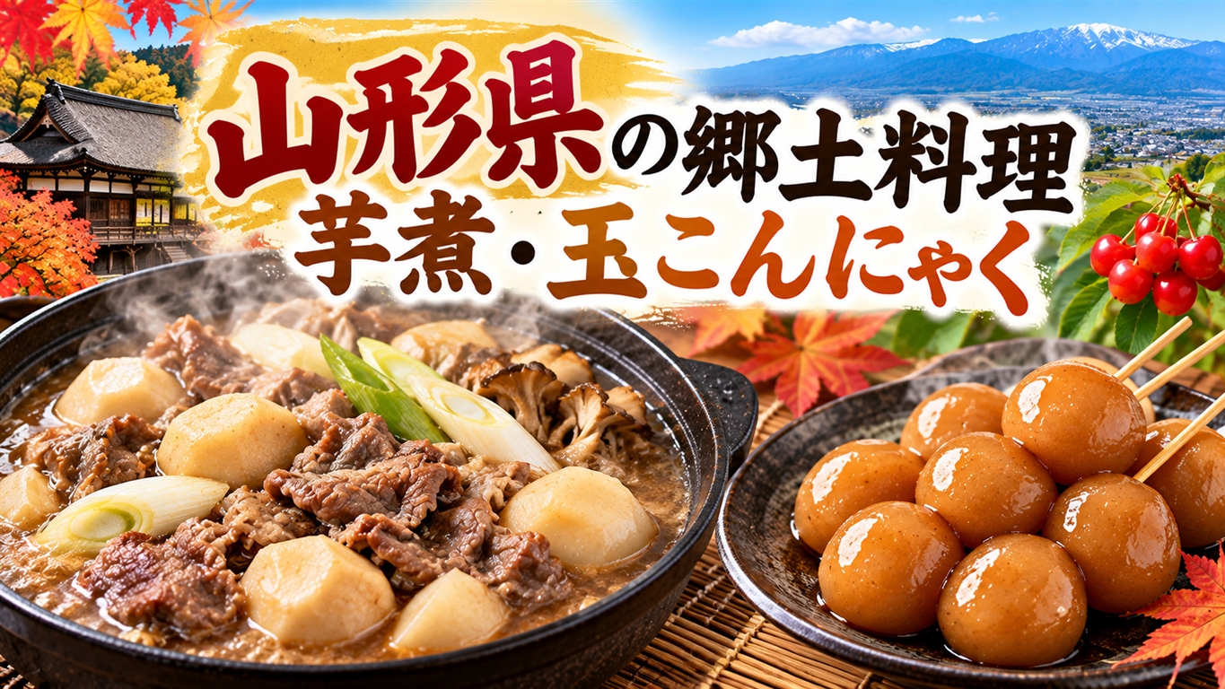【山形県の郷土料理】芋煮・玉こんにゃくなど山形で味わいたいご当地グルメ